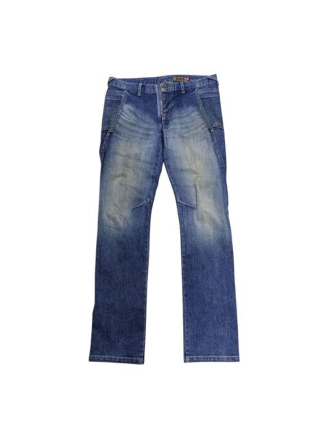 Other Designers And A - UNDERCOVER INSPIRED TWISTED SLIM DENIM MULTIPOCKET PANTS