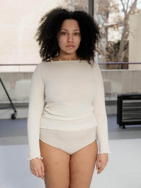 BASERANGE Tav Long Sleeve Tee - Recycled Cotton Rib