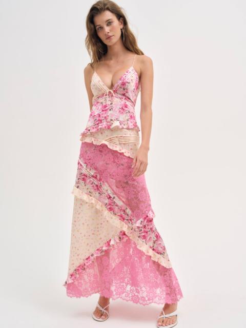 For Love & Lemons Rosalyn Maxi Dress