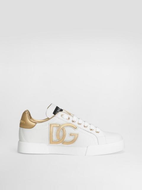 Dolce & Gabbana Calfskin Portofino sneakers with DG logo