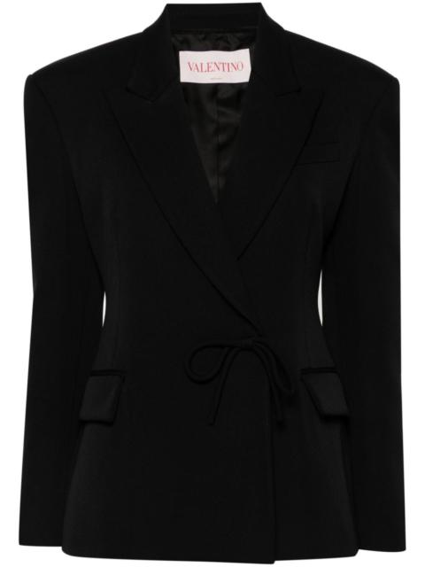 Valentino bow-embellished blazer
