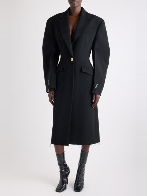 Givenchy Givenchy Wool Blend Cocoon Coat in Black at Nordstrom