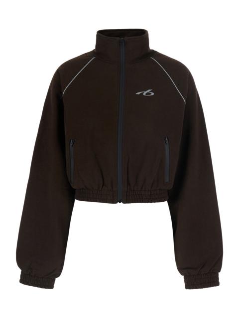 BALENCIAGA Balenciaga Women Brown Cropped Sweatshirt With Logo Detail On The Front In Cotton For Women