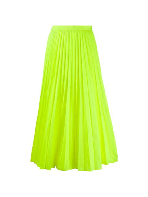 Valentino Valentino Garavani High-Waisted Pleated Midi Skirt