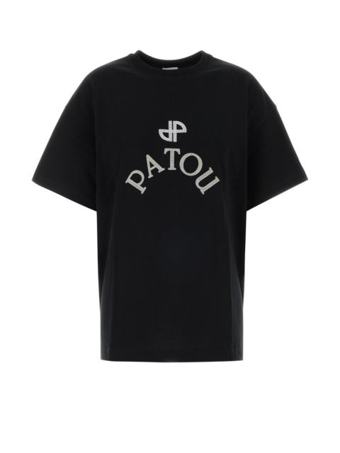 PATOU Black cotton oversize t-shirt