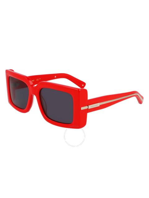 FERRAGAMO Ferragamo Grey Square Ladies Sunglasses SF2032S 600 55