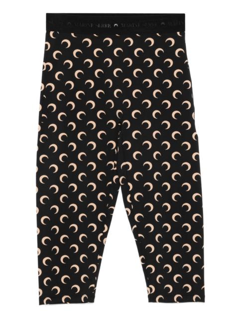 Marine Serre crescent moon-print trousers