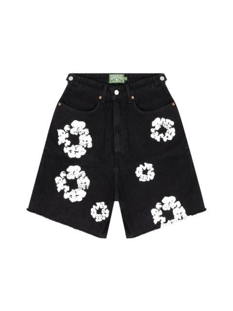 DENIM TEARS Denim Tears The Cotton Wreath Jean Short Black