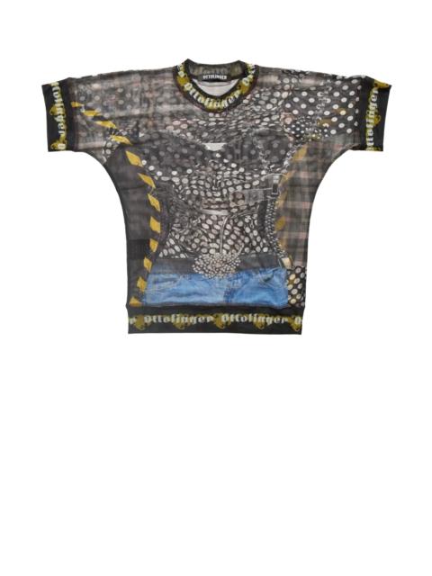 OTTOLINGER Ottolinger Mesh T-Shirt Polka Dot Zip Print