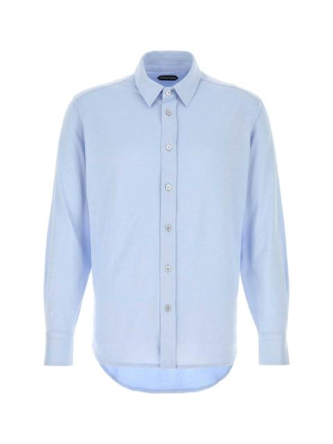 TOM FORD Powder Blue Silk Blend Shirt