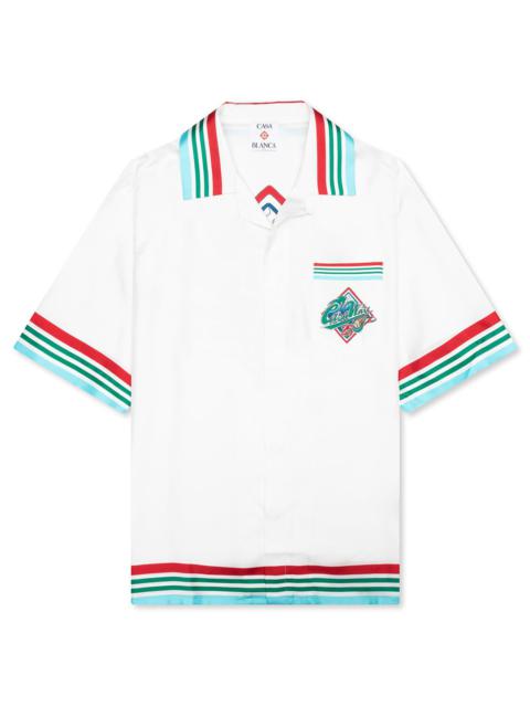CASABLANCA SHORT SLEEVE CUBAN COLLAR SHIRT - CASA WAY WORLD SERIES