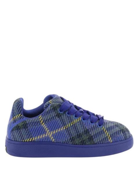 Burberry Burberry Check Nylon Knitted Box Sneakers