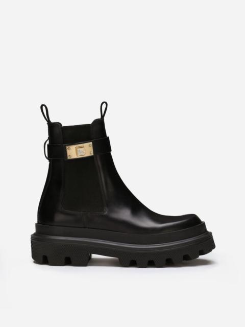 Calfskin ankle boots