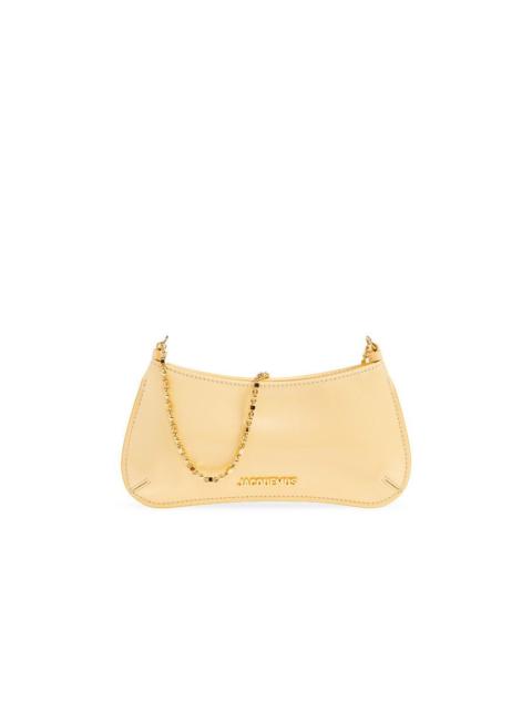 JACQUEMUS JACQUEMUS Le Petit Bisou Yellow Leather Shoulder Bag New & A