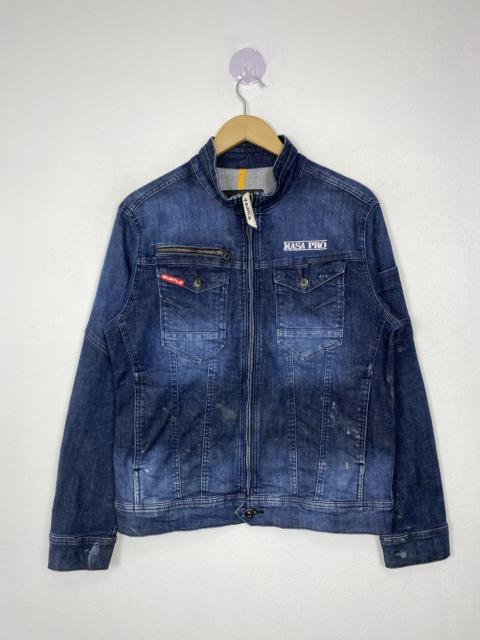 Other Designers Japanese Brand - Vintage Burtle Multipocket Zip Up Denim Jacket J1565