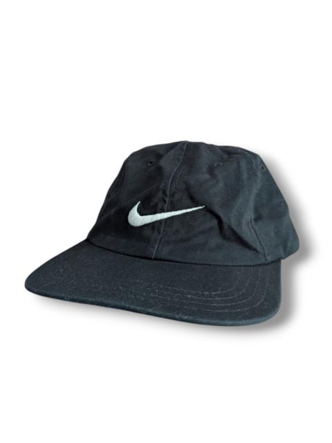 Nike Nike 6 Panel Cap Hat Vintage Black Swoosh Streetwear Y2K