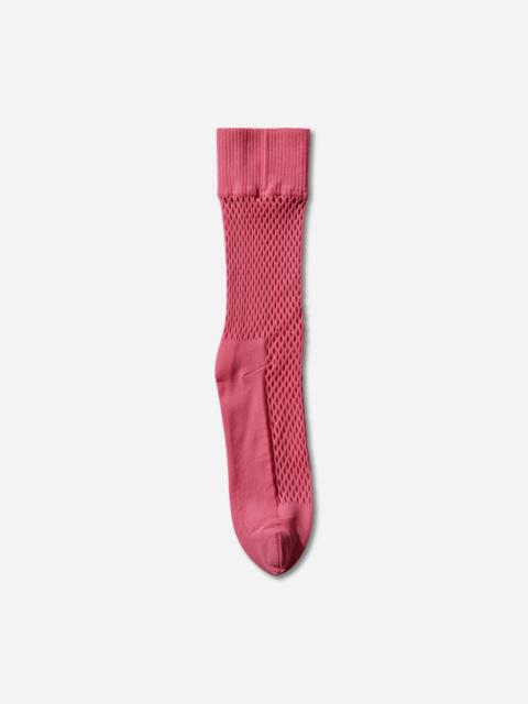 Comme des Garçons Homme Plus Nylon Mesh Long Socks Pink