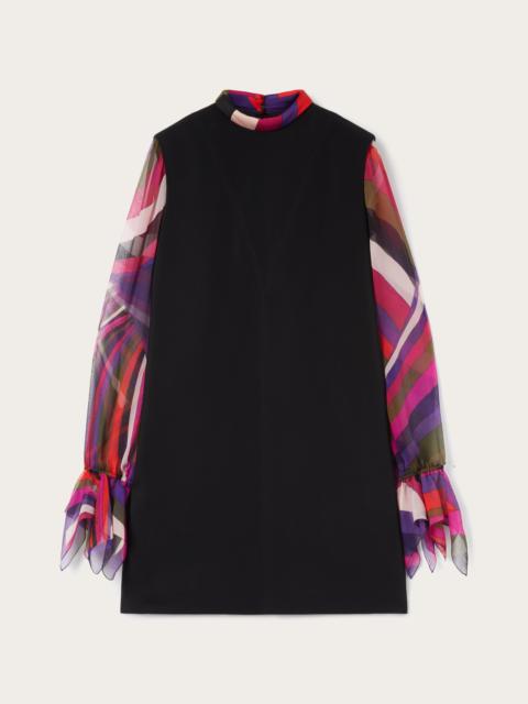 PUCCI PRINTED SLEEVE SHEATH DRESS