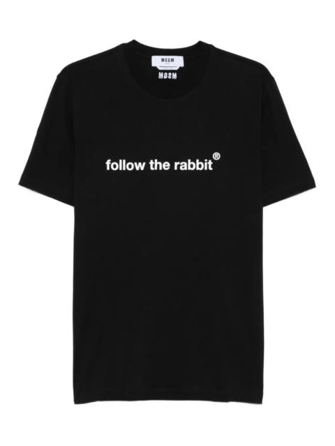 MSGM Follow The Rabbit T-Shirt
