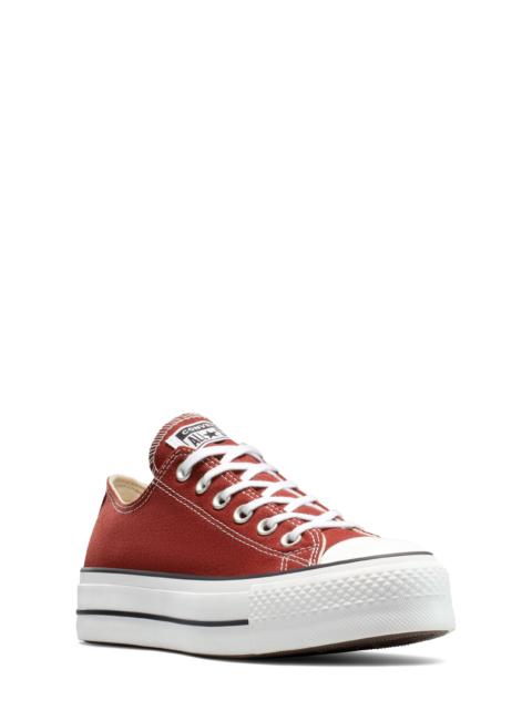 Converse Converse Chuck Taylor All Star Lift Low Top Platform Sneaker in Rottin Apple/White/Black at Nordstro