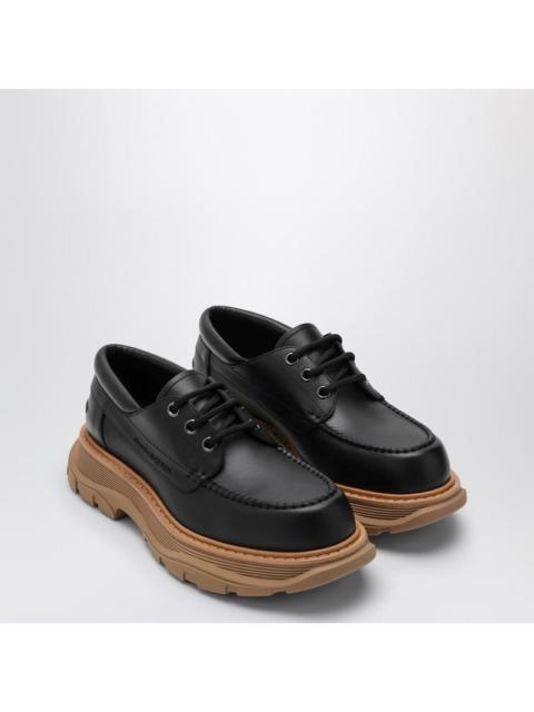 Alexander McQueen Alexander Mcqueen Black Leather Lace-Up With Maxi Sole Men
