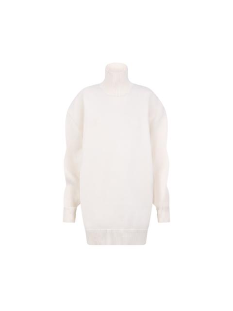 TOM FORD SCULPTURAL MERINO BLEND OVERSIZED TURTLENECK SWEATER DRESS