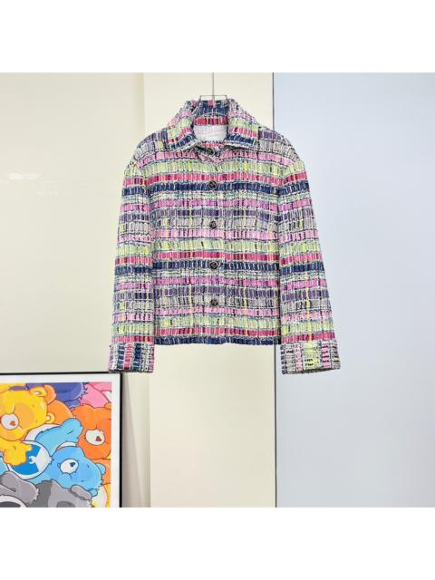 CHANEL Chanel colorful woven jacket