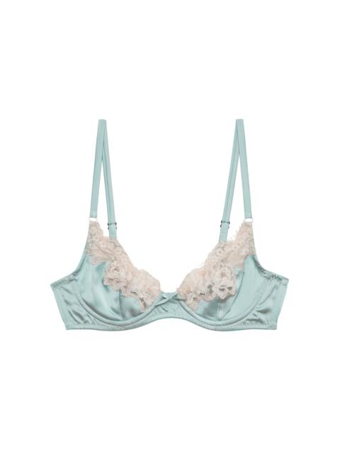 Fleur du Mal Juliet Lace Demi Bra light blue