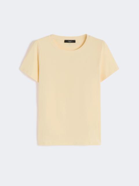 WEEKEND Max Mara Stretch jersey basic T-shirt - LIGHT YELLOW