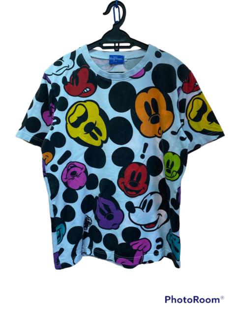 Other Designers Mickey Mouse - Full Print Face Characters of Mickey Tokyo Disney Tees