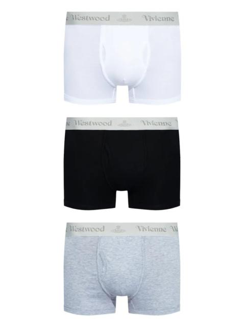 Vivienne Westwood Men Three Pack Boxer Grey Band
