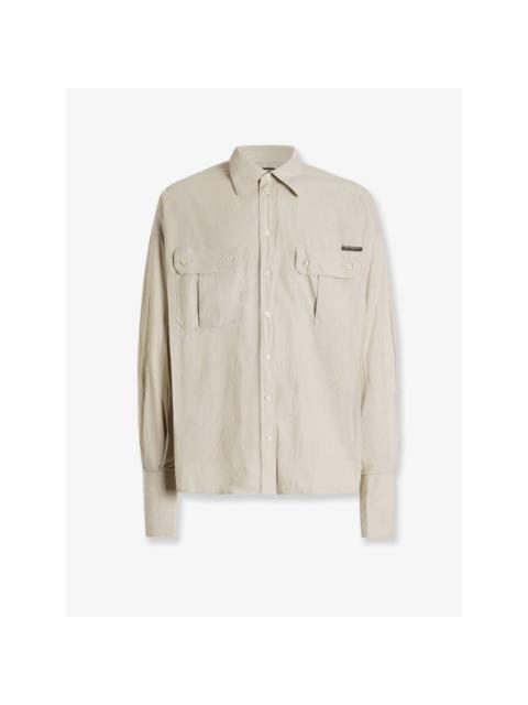 Dolce & Gabbana DOLCE & GABBANA Beige Cotton Shirt New & Authentic (Men's si