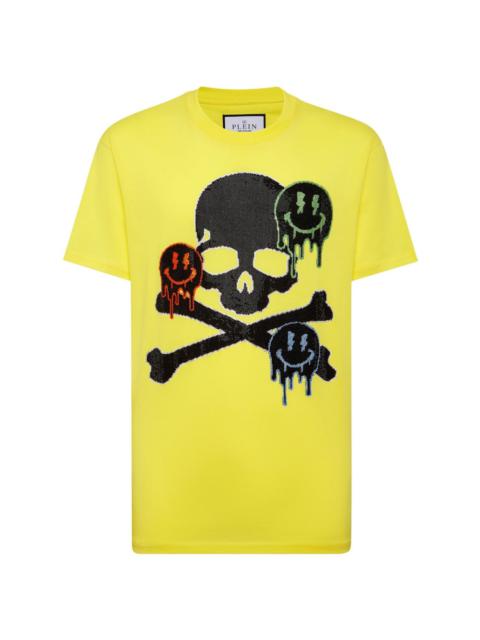 embellished-skull T-shirt
