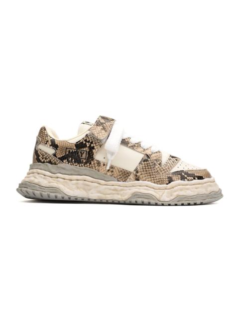 Maison MIHARAYASUHIRO "KEITH" OG Sole Python Printed Leather Low-top Sneaker