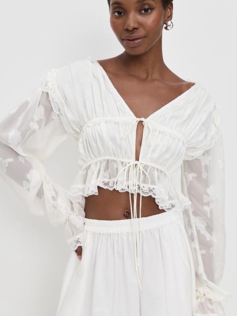 For Love & Lemons Jeanne Jacquard Top