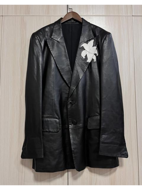 Yohji Yamamoto Yohji yamamoto 03aw lily leather jacket