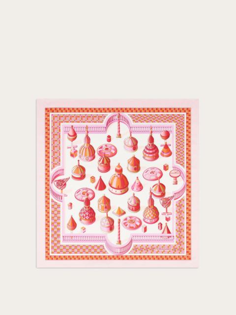 FERRAGAMO Nadir print silk scarf