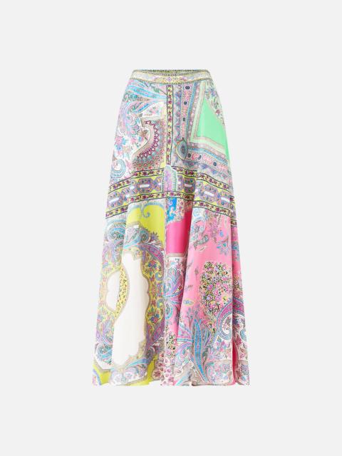 CAMILLA PANELLED FLARED LONG SKIRT