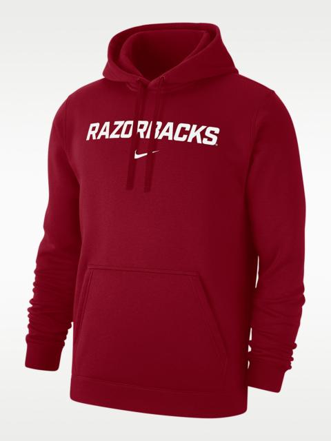 Nike Arkansas Club Fleece Men's Nike College Pullover Hoodie
