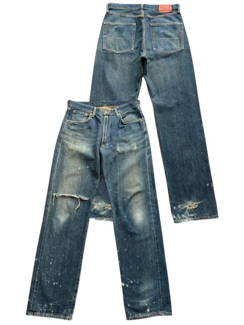 Other Designers Vintage Edwin 505 Selvedge Distressed Denim Jeans 33x34