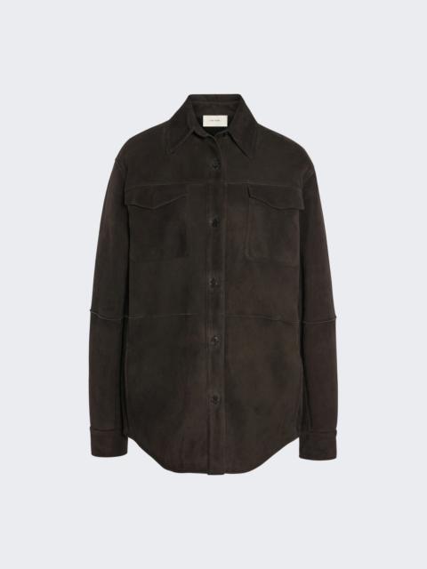 The Row Gwena Jacket Dark Brown