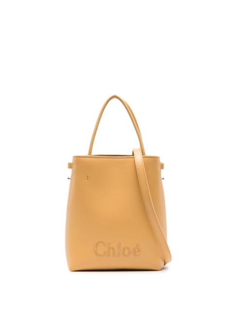 Chloé Chloé sense micro leather bucket bag