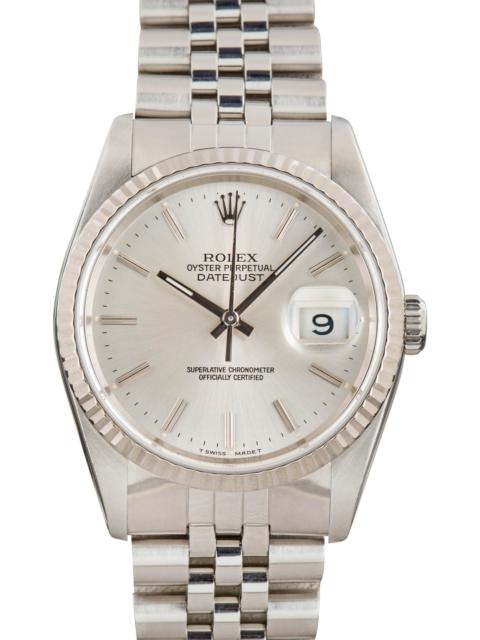 ROLEX Pre-owned Rolex Datejust 36 16234 Silver Index Dial