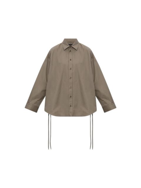 BALENCIAGA BALENCIAGA Green Cotton Oversized Shirt New And Authentic (W