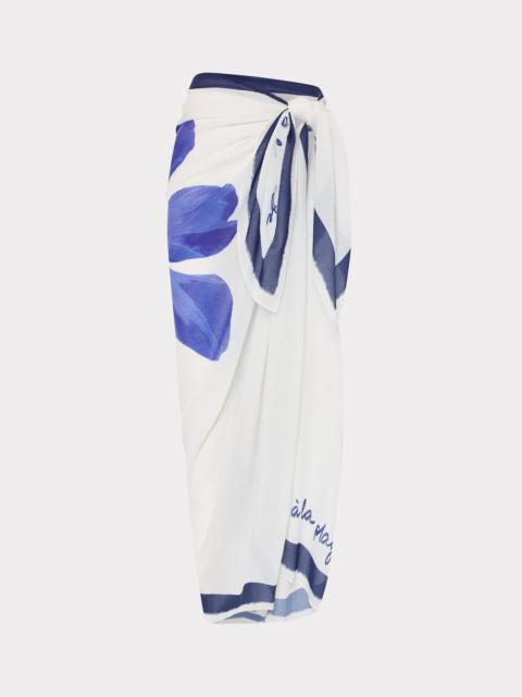 MILLY Blue Plumbago Printed Sarong