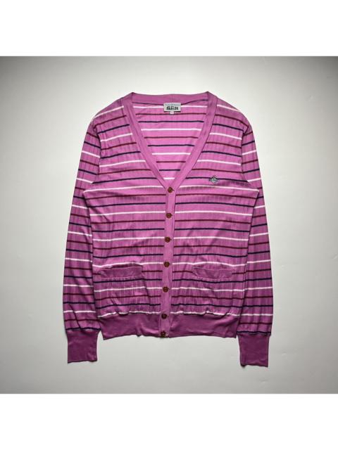 Vivienne Westwood Vivienne Westwood MAN Pink Bea Orb Striped Cardigan