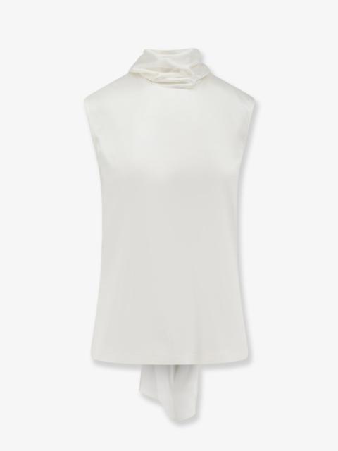 Bottega Veneta Bottega Veneta Stretch Satin Top White