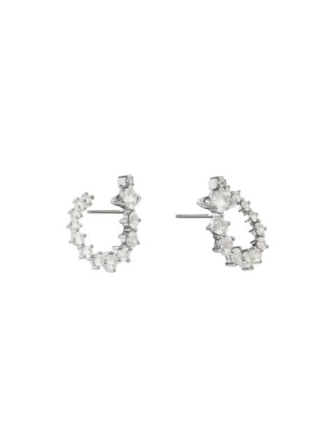 Vivienne Westwood Vivienne Westwood Lydia Embellished orb Hoop Earrings