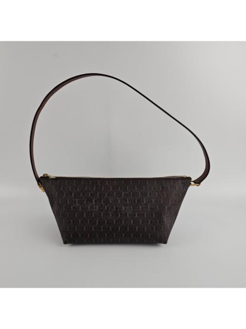 SAINT LAURENT Saint Laurent Le Monogramme $1100 Chestnut Canvas/Leather Cr