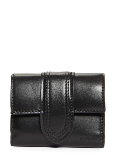 JACQUEMUS Jacquemus The Bambino Leather Wallet in Black 990 at Nordstrom